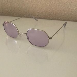 Silver Sunglasses w/ lavender lens